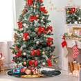 thumbnail image 4 of GZHJMY Halloween Tree Skirt Happy Pumpkin Xmas Tree Skirt Floor Door Round Mat Decorations for Holiday Party Home Christmas Day Ornaments, 35.4", 4 of 6