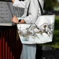 thumbnail image 7 of Honeii Running White Horses for Tote Bag with Adjustable Strap,Beach Bag, Waterproof Sandproof Beach Tote Bag, Large Capacity Foldable Beach Bags, 7 of 7