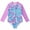 Purple, variant on KYAIGUO Kids Girls Swimwear Gradient Long Sleeve Swimsuit Zipper Uv 50+ Long Sleeve One Piece Swimwear Sized 4-12T