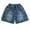 Blue, variant on Bovxnpu Girls Jean Shorts Kids Denim Shorts Jorts Girls Denim Cargo Multi-Pocket Elastic Waist Summer Sports Shorts