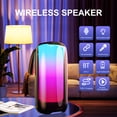 thumbnail image 2 of Riwcyla Portable BT Karaoke Speaker with Dynamic Bass 6,Mode LED Lights Color Changing Support Voice Control Surround Stereo Sound Playing Included Microphone for Entertainment Party Camping, 2 of 6