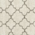 thumbnail image 4 of SAFAVIEH Hudson Jaye Geometric Shag Area Rug, Ivory/Grey, 8' x 8' Round, 4 of 10