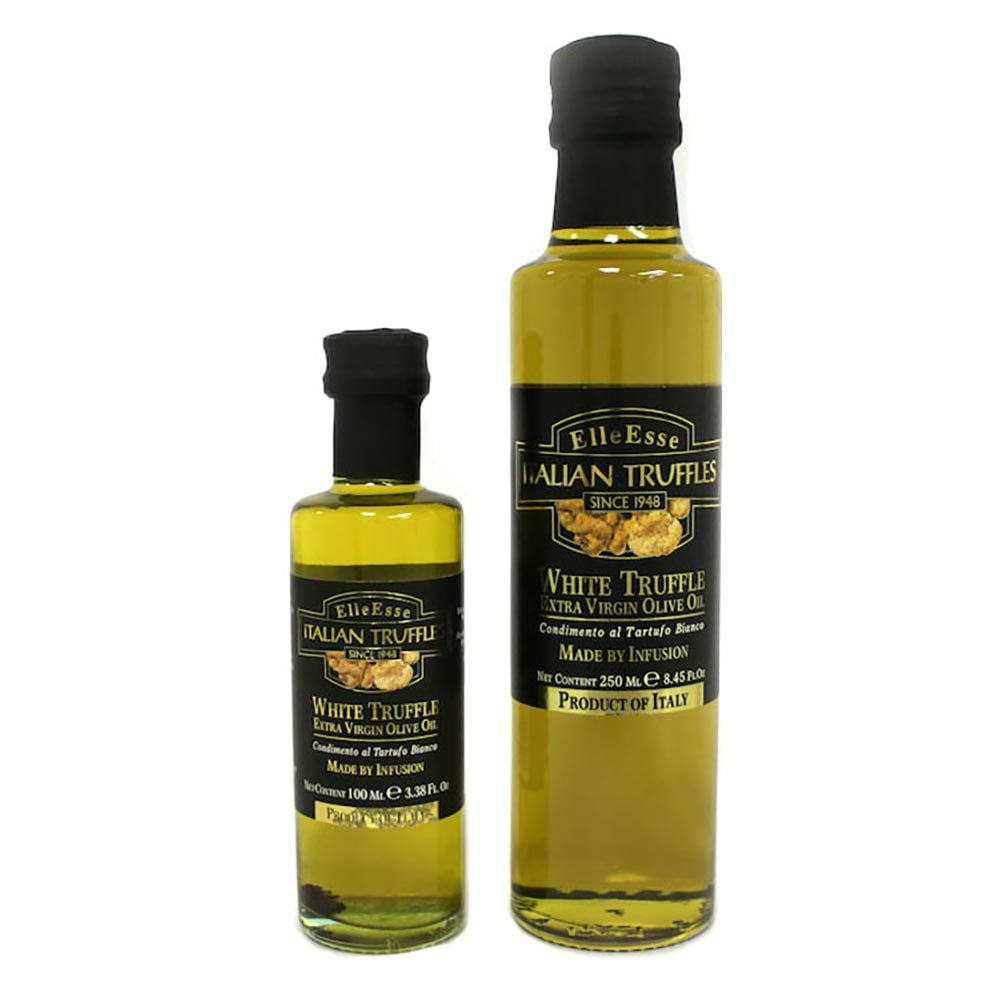 Elle Esse White Truffle–Infused Extra Virgin Olive Oil in Glass Bottle (8.45 oz)