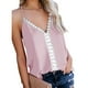 thumbnail image 2 of Camiseta sin mangas con tirantes finos para mujer, cuello en V, costura de encaje puro, camisas sin mangas informales de verano, 2 of 6