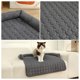 thumbnail image 4 of Pet Sofa Cushion | Plush Dog Cat Sleeping Nest | Solid Color Pet Bed | Raised Back Support | Non-Slip Washable Furniture Protector | 75x75cm | Beige Gray Khaki Green | 1 Pack, 4 of 6