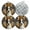 Black2557, variant on 4 PCS Pot Holders for Kitchen,Potholders Sets with Hook for Oven,Cooking,Baking,Elegant Graceful Poppies Artwork