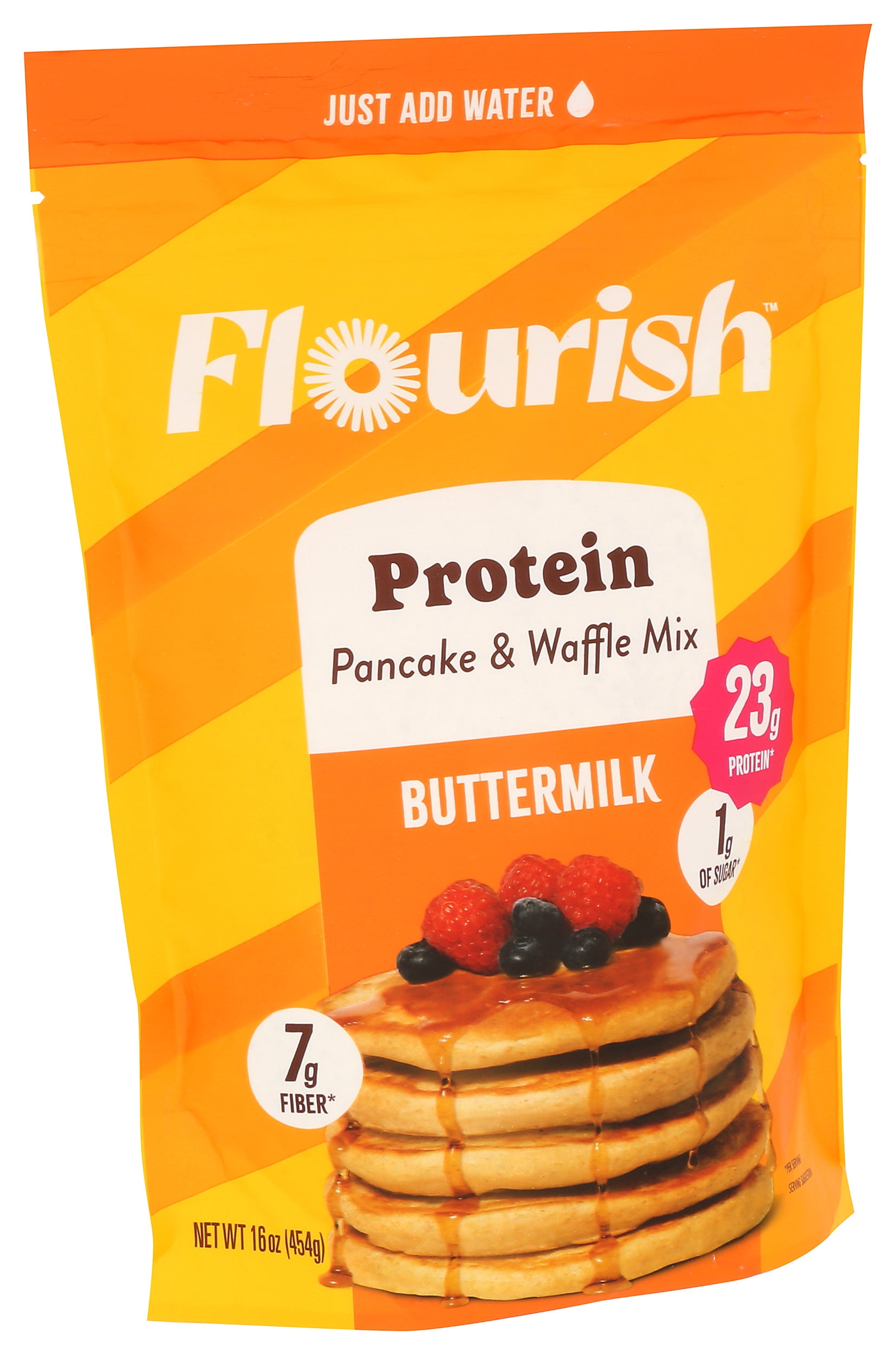 Pack of 8, Flourish Buttermilk Protein Pancake Mix, 16 oz