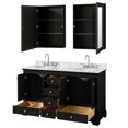 thumbnail image 3 of Wyndham Collection WCS202060DWHCMUNOMED Deborah 60" Free Standing Double Vanity Set -, 3 of 7