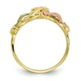 thumbnail image 2 of 10K Yellow Gold Tri Color Black Hills Gold Flower Ring Size 7, 2 of 6