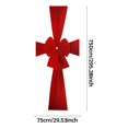 thumbnail image 3 of Large Red Christmas Cabinet Door Bows with Mesh Ribbon – Easy-to-Install Holiday Decoration for Cabinets, Kitchen, and Rooms, White, Ribbon, 3 of 9