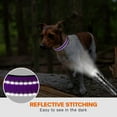 thumbnail image 5 of zalens Reflective Dog Collar, Adjustable Soft Neoprene Padded Breathable Nylon, Purple, XL, 5 of 6