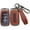 Brown, variant on Key Fob Cover Compatible with Ram 1500 2500 3500 4500 5500 Leather Keychain Case Holder Protector,Black