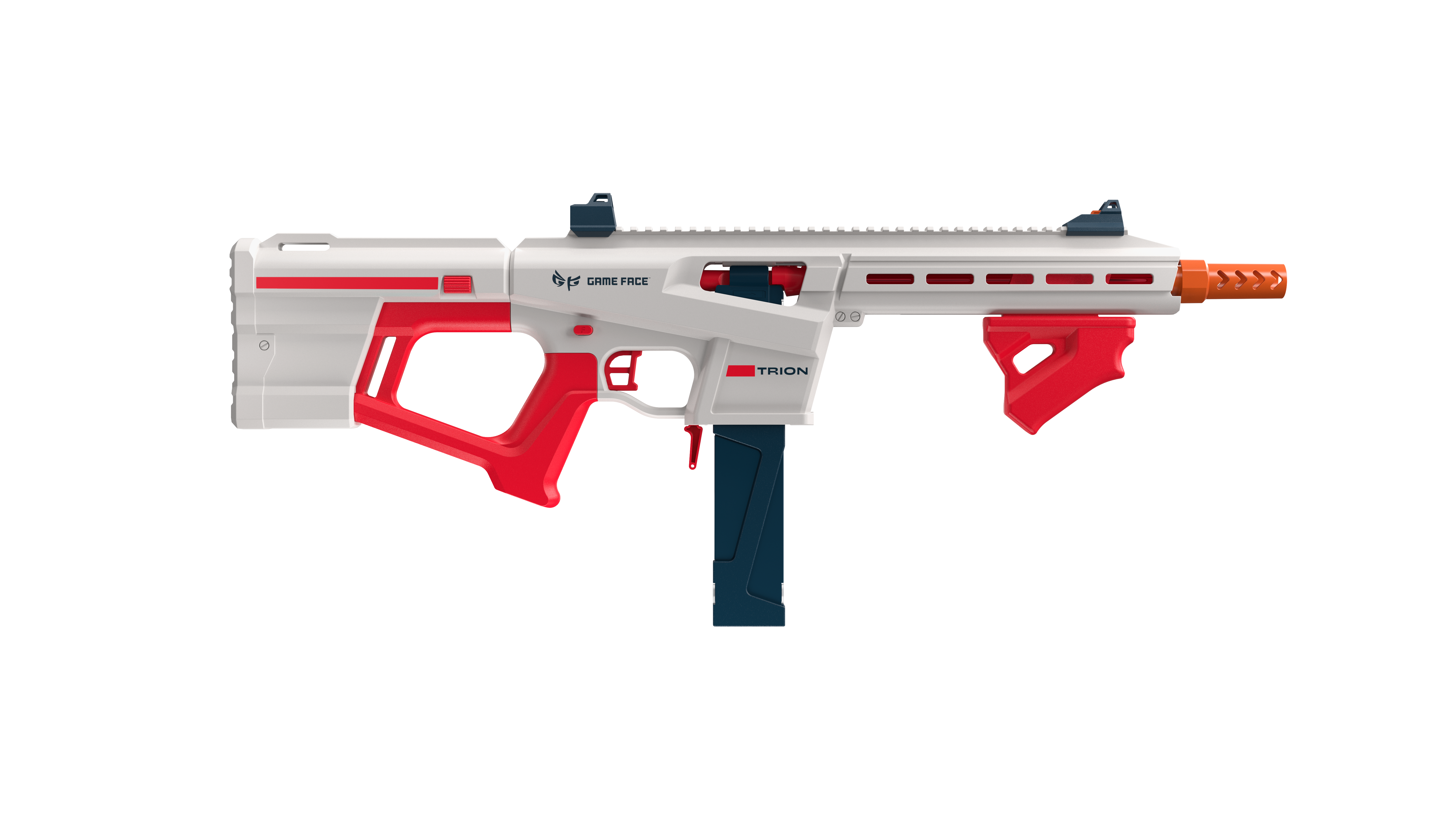Game Face Trion Competition Foam Dart Blaster, up to 200 FPS, 15 Darts, Ages 14+, Red - image 2 of 9