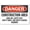 Warning Sign 5, variant on OSHA Danger Construction Area Hard Hat/Vest/Shoes/Glasses Required - 8"x12" Metal Sign, Warning for Wall, Fence, Worksite