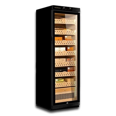 Raching MON3800A Climate Control Black Wood 1,800-Cigar Electric Humidor with Ammonia Removal