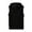 Black, variant on TUOYUAN Mens Hooded Sleeveless Vest Zip Front Solid Color Casual Slim Fit Outerwear Jacket,Grey,SIZE:M
