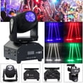 thumbnail image 1 of 4 in 1 RGBW Beam Moving Head Stage Lights DMX Spotlight LED Pinspot Disco DJ Event, 1 of 6