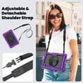 thumbnail image 7 of For Samsung Galaxy Tab A11 Case 8.7 inch, 360 Rotating Shockproof Cover with Stand, Screen Protector, Shoulder Strap (2025, SM-X133/X135), Purple, 7 of 7