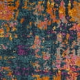 thumbnail image 7 of SAFAVIEH Madison Ivory Abstract Area Rug, Blue/Orange, 5'1" x 7'6", 7 of 7