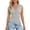 Light Gray, variant on Arlun Womens Short Sleeve Tops Button up V-Neck Henley Solid Color Stretch Tight T Shirts Slim Fit Casual Summer Tops Basic Tee Shirts Yellow S
