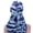 Blue, variant on Camo Print Silk Bandana, Soft Stretch Head Wrap, Unisex Daily Hair Accessory, Black, 1 Pc
