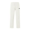 thumbnail image 3 of Girls Sweatpants,Boys Classic Straight Leg Corduroy Trousers Soft Comfortable Casual Playwear Durable Everyday School Pants For Kids,Girls Pants,White,9-10 Years, 3 of 6