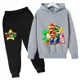 thumbnail image 1 of Conjunto de sudadera con capucha de Super Mario bros para bebé, ropa informal para niño y niña, 2 piezas, primavera y otoño, 1 of 1