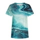 thumbnail image 4 of Puntoco Moda Mujer Verano Cuello Redondo Manga Corta Estampado Casual Camiseta Blusa Puntoco Puntoco-5220, 4 of 5