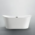thumbnail image 4 of Bellaterra Home Bergamo 67 inch Freestanding Bathtub in Glossy White, 4 of 5