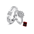 thumbnail image 1 of 2 Anillos Xtellar De Pareja Plata 925 Compromiso, 1 of 3