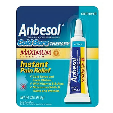 Anbesol Coldsore Therapy Ointment With Vitamin E And Aloe   - 0.25 Oz, 2