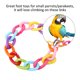 thumbnail image 5 of Eslabones De Cadena De Loro Juguetes De Eslabones De Cadena De Ganchos C-Clips Para Mascota Pequeña De Rata ANGGREK Mascotas, 5 of 8