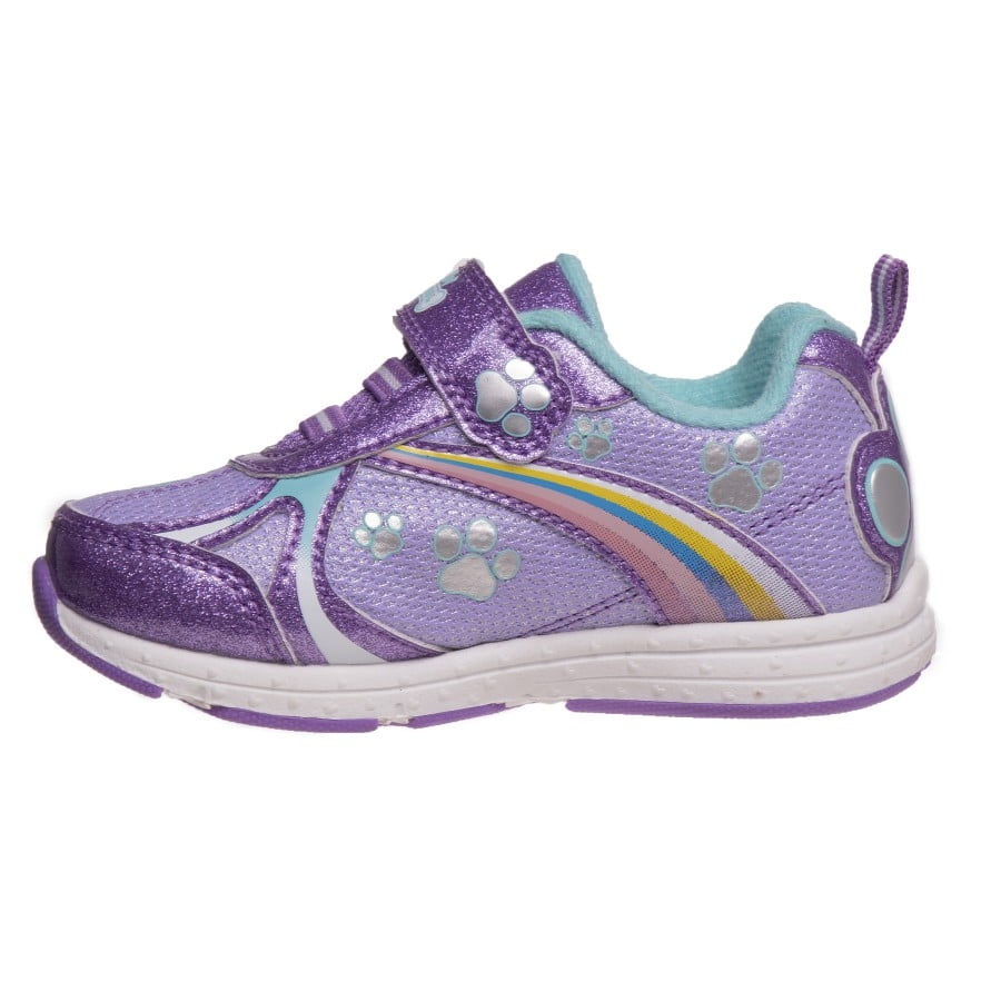 Nickelodeon Paw Patrol Girl Casual Sneakers with Two Red Lights - Purple, Size: 7