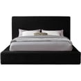 thumbnail image 6 of Bowery Hill Contemporary Textured Soft Black Corduroy Queen Bed, 6 of 8