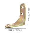 thumbnail image 2 of NIYANGLE 12Pcs Precision Production L Bracket Corner Brace For Cabinet Triangle Bracket Heavy Load Support, 2 of 8