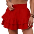 thumbnail image 2 of Skorts for Woman Boho Casual Ruffle Flowy Shorts Summer Tiered Mini Skirts Tennis Golf Dressy Comfy Skirt 2026 S, 2 of 5