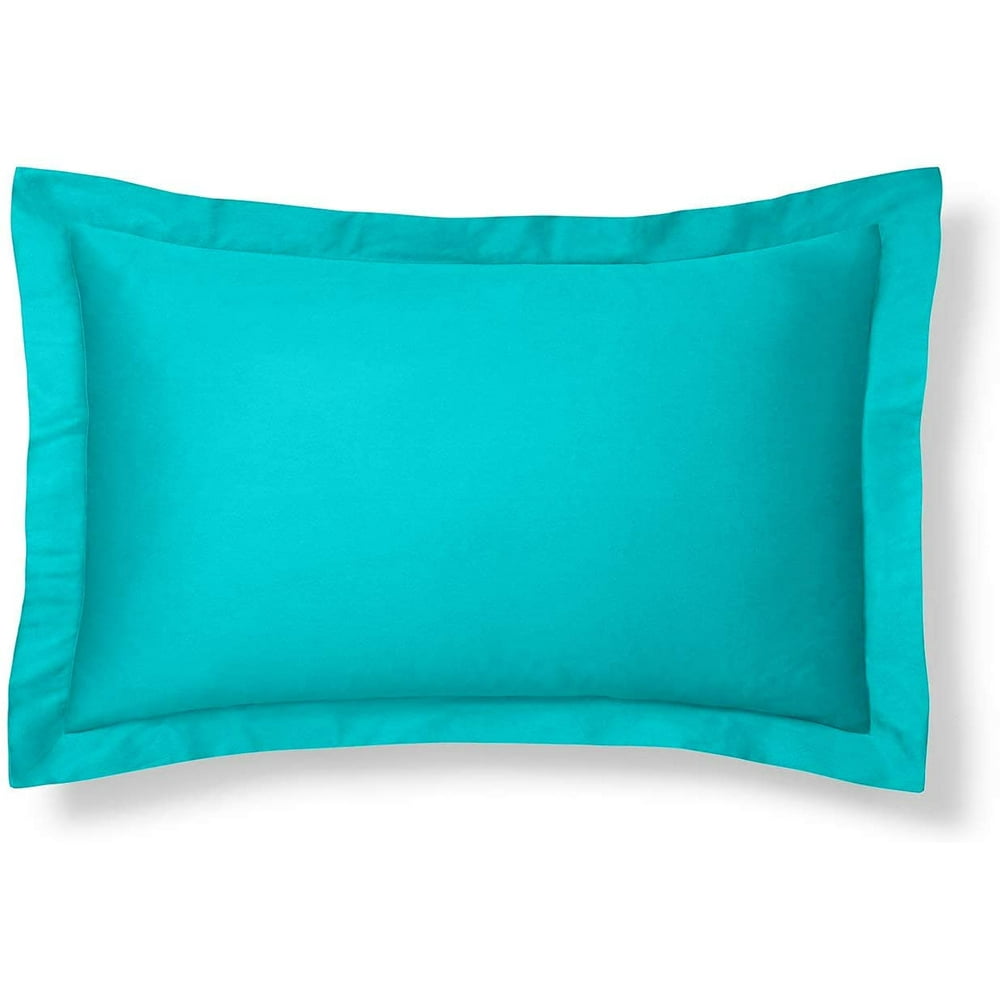 Aqua Pillow Sham, King Size Pillow Sham Decorative Turquoise Pillow