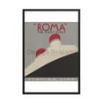 thumbnail image 6 of Roma First Class Italian Lines Italia Cosulich Lloyd Trestino, Adria, circa 1935. Framed Vintage Travel Poster, 6 of 11