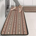 thumbnail image 2 of Kitchen Rugs Sets Of 2,Boho Red Striped Ethnic Pattern Anti Fatigue Kitchen Mat Rugs Non Slip Washable,Decorative Kitchen Floor Mats for Kitchen,Sink,Laundry,17"x47"+17"x47", 2 of 5