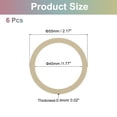 thumbnail image 2 of Uxcell Magnetic Sticker Ring, 6 Pack Universal Magnetic Adapter Ring Metal Magnet Wireless Charging Conversion Kit for Mobile Phone Case Wireless Charger (Rose Gold), 2 of 7