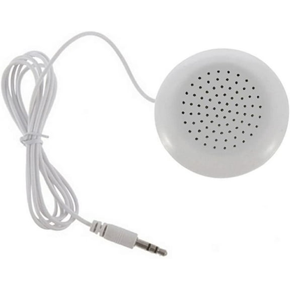 D GROEE Mini Pillow Stereo Dual Speakers 3 5mm Plug White for MP3 MP4 Players Smartphones CD and Radio