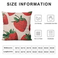 thumbnail image 5 of SHANXI Cute Fruit Summer Illustration Art Fruit Pillow Covers Pillowcases Home Decor Bed Couch Sofa Office Living Room Cushion 20x20in, 5 of 5