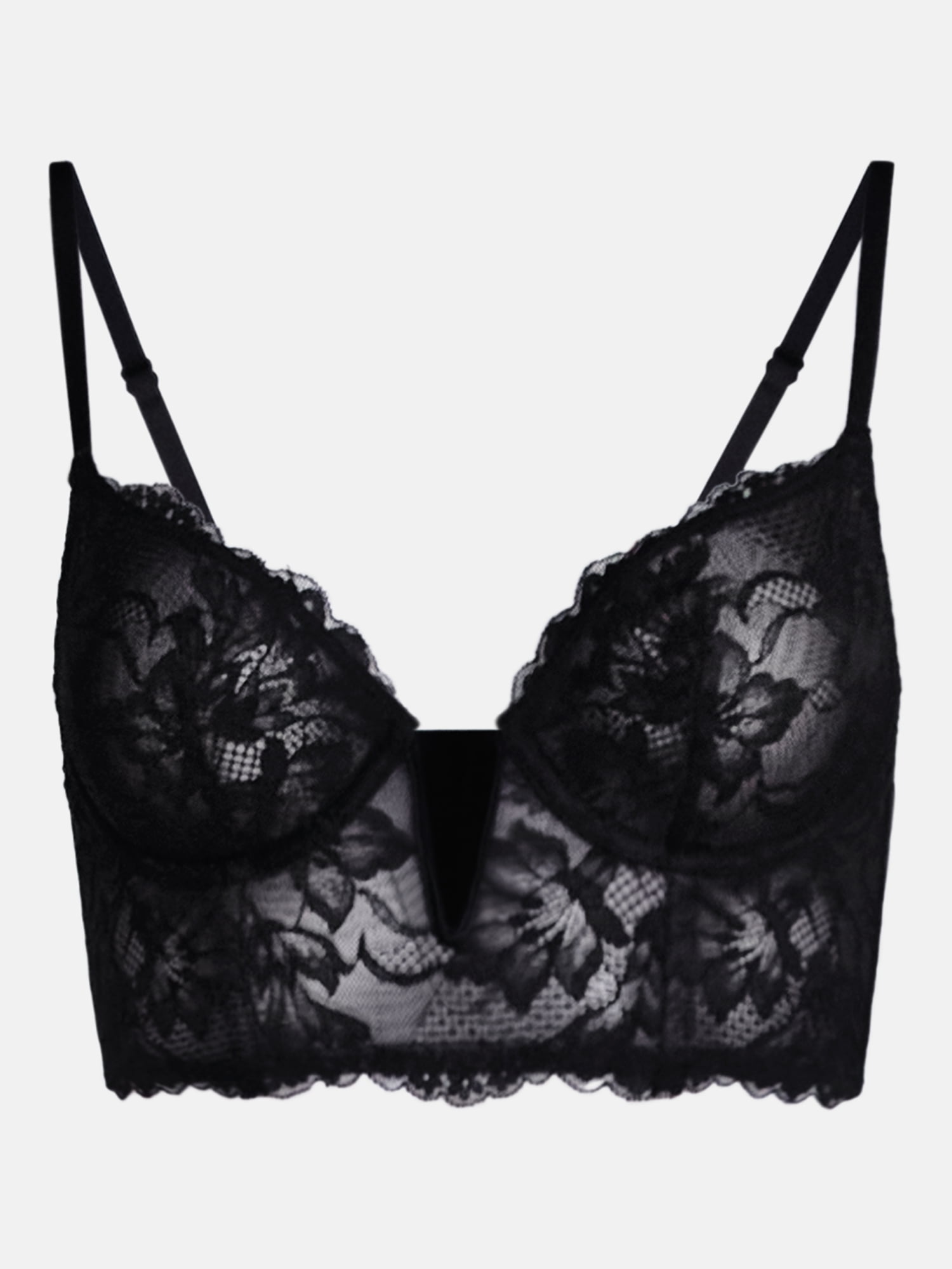 Joyspun Lace Long Line Bra, Lightly Lined, Size S-XXXL