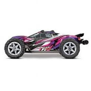 Traxxas 670764PINK Rustler 4X4 VXL 1-10 Scale Stadium Truck with TQi Link E, Pink