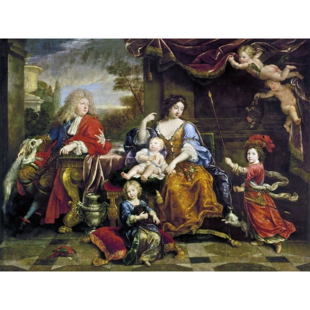 Louis Le Grand Dauphin (1661-1711) Neldest Son And Heir Of King Louis Xiv Of France With His ...