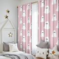 thumbnail image 5 of Blackout Kids Curtains,Pink Halloween Ghosts Childrens Insulated Curtains Set Of 2,Bedroom Essentials,Toddler Room Decor 52x84in(132x213cm), 5 of 5