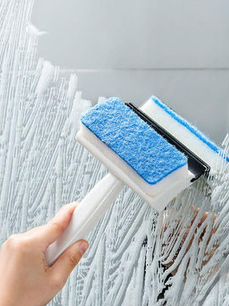 Dropship 1pc/2pcs 3-in-1 Multi-Purpose Glass Cleaning Brush With Handle, Magic  Window Cleaning Brush, Squeegee For Window, Glass, Shower Door, Car  Windshield, Heavy Duty Window Scrubber, Blue, White to Sell Online at a