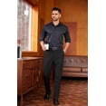 thumbnail image 6 of COOFANDY Mens Classic Casual Dress Pants Expandable Waist Suit Pant Slim Fit Flat Front Slacks, 6 of 9