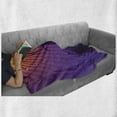 thumbnail image 6 of Diva Soft Flannel Fleece Throw Blanket, Silhouette of Woman Opera Singer Singing at the Stage with Hair Like Musical Notes, Cozy Plush for Indoor and Outdoor Use, 60" x 80", Multicolor, by Ambesonne, 6 of 6