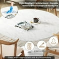 thumbnail image 6 of AWQM Modern Round Dining Table, 42.1"Kitchen Table, Tulip Table with MDF Table Top & Pedestal Base, Mid-Century Leisure Coffee Table for Kitchen, Dining Room, Living Room, Bistro, White, 6 of 8